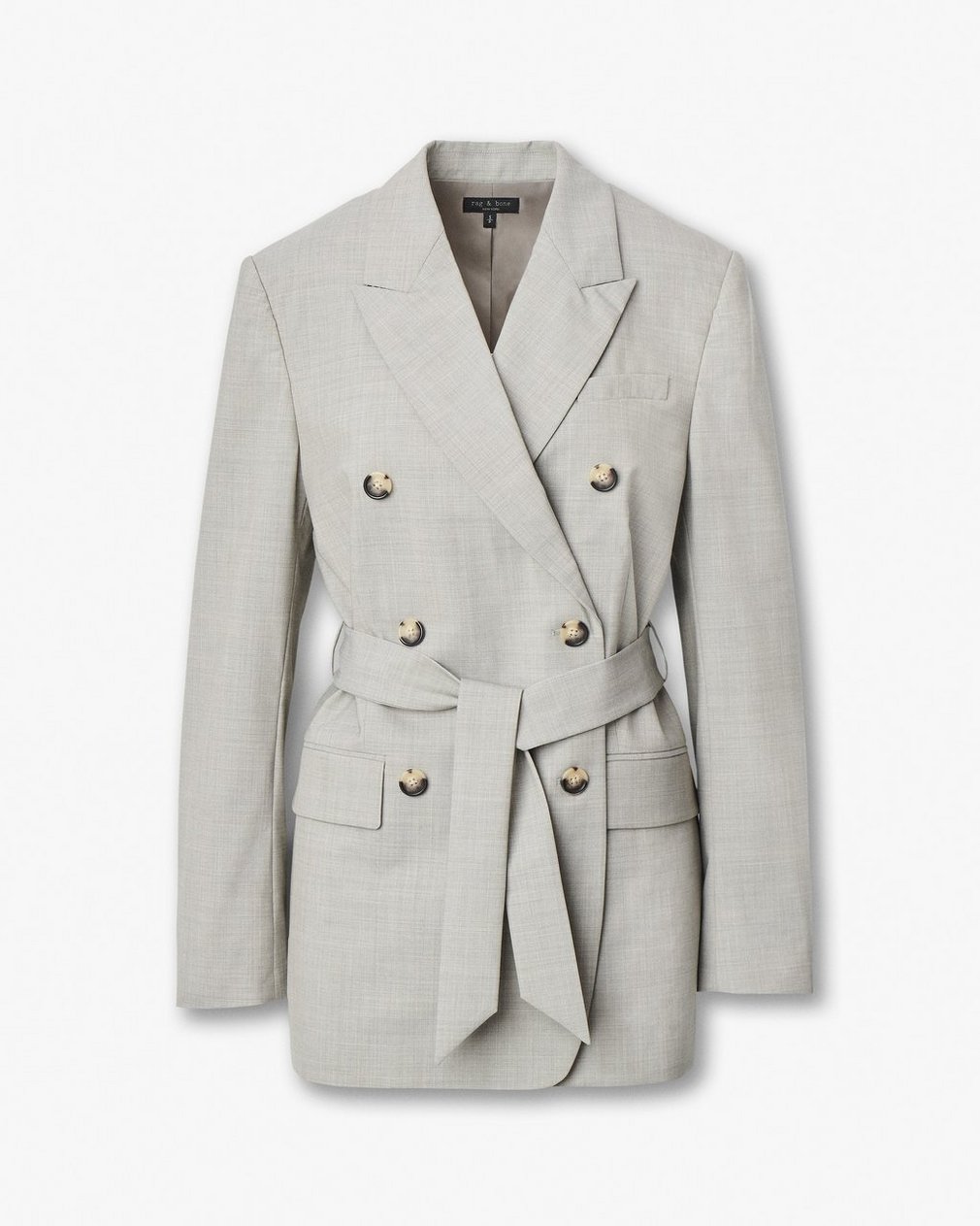 Virginia Italian Stretch Wool Blazer Light Taupe - Image 2