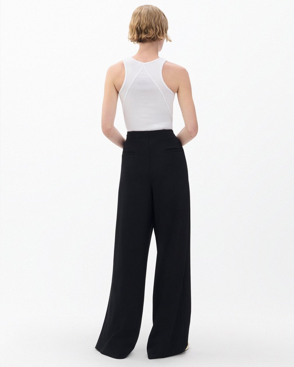 Irina Contrast-Stitch Pants Black - Image 6
