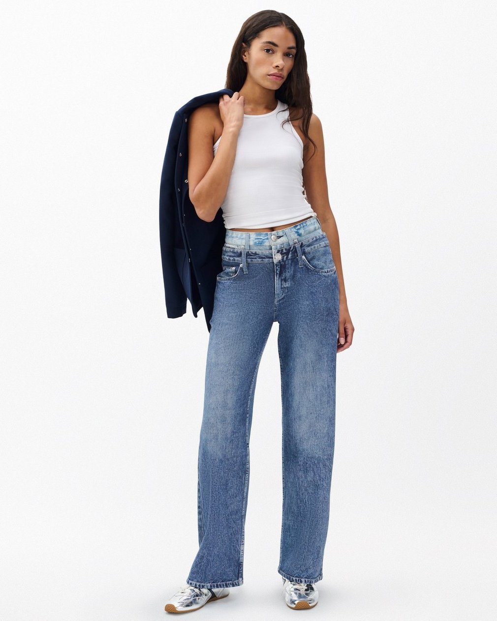 Miramar Logan Layered Wide-Leg Pants Dark Double Indigo
