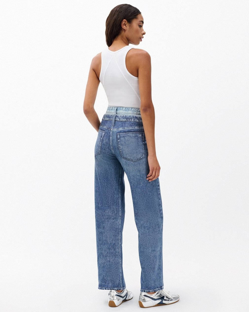 Miramar Logan Layered Wide-Leg Pants Dark Double Indigo - Image 6