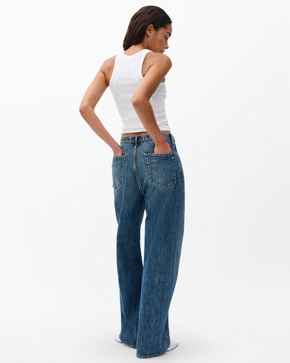 Phoebe Drawstring Wide-Leg Jeans Delcan - Image 6