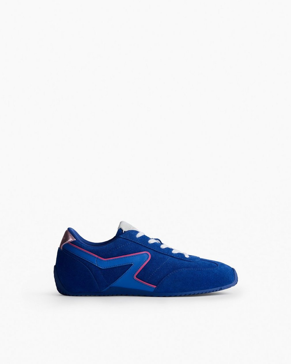 Ultra Slim Retro Runner Sneakers Ultramarine Suede