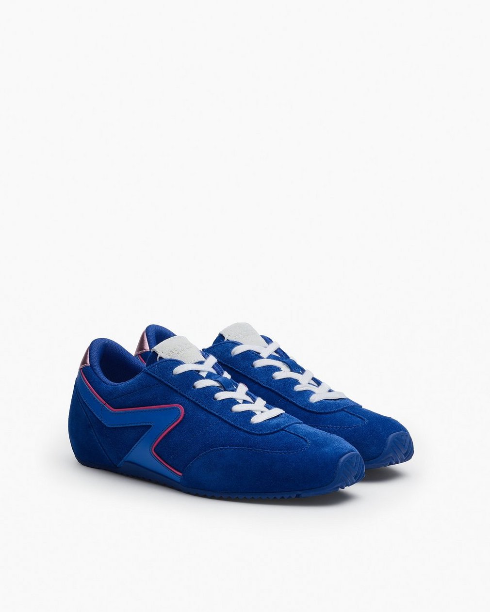 Ultra Slim Retro Runner Sneakers Ultramarine Suede - Image 3