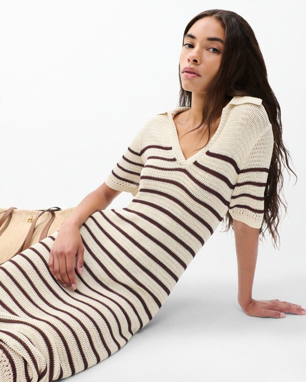 Costi Knit Maxi Dress Ivory - Image 4