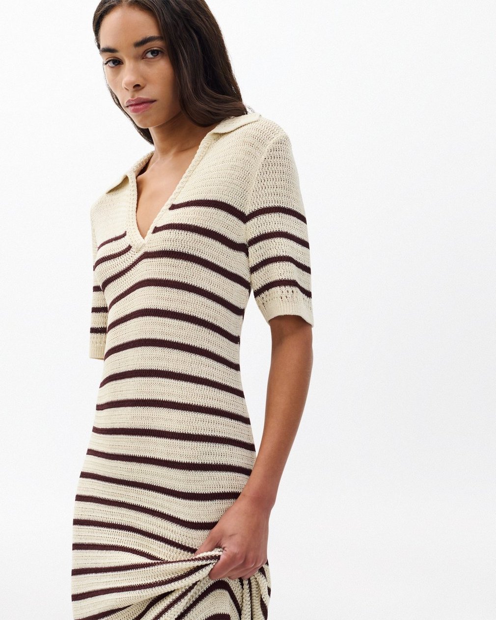 Costi Knit Maxi Dress Ivory - Image 5