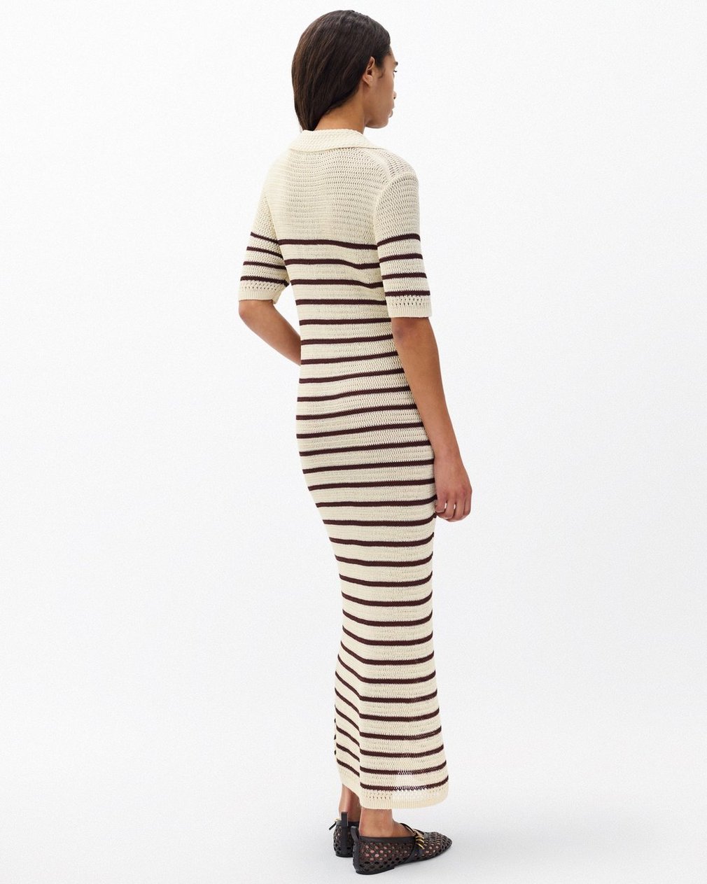 Costi Knit Maxi Dress Ivory - Image 6