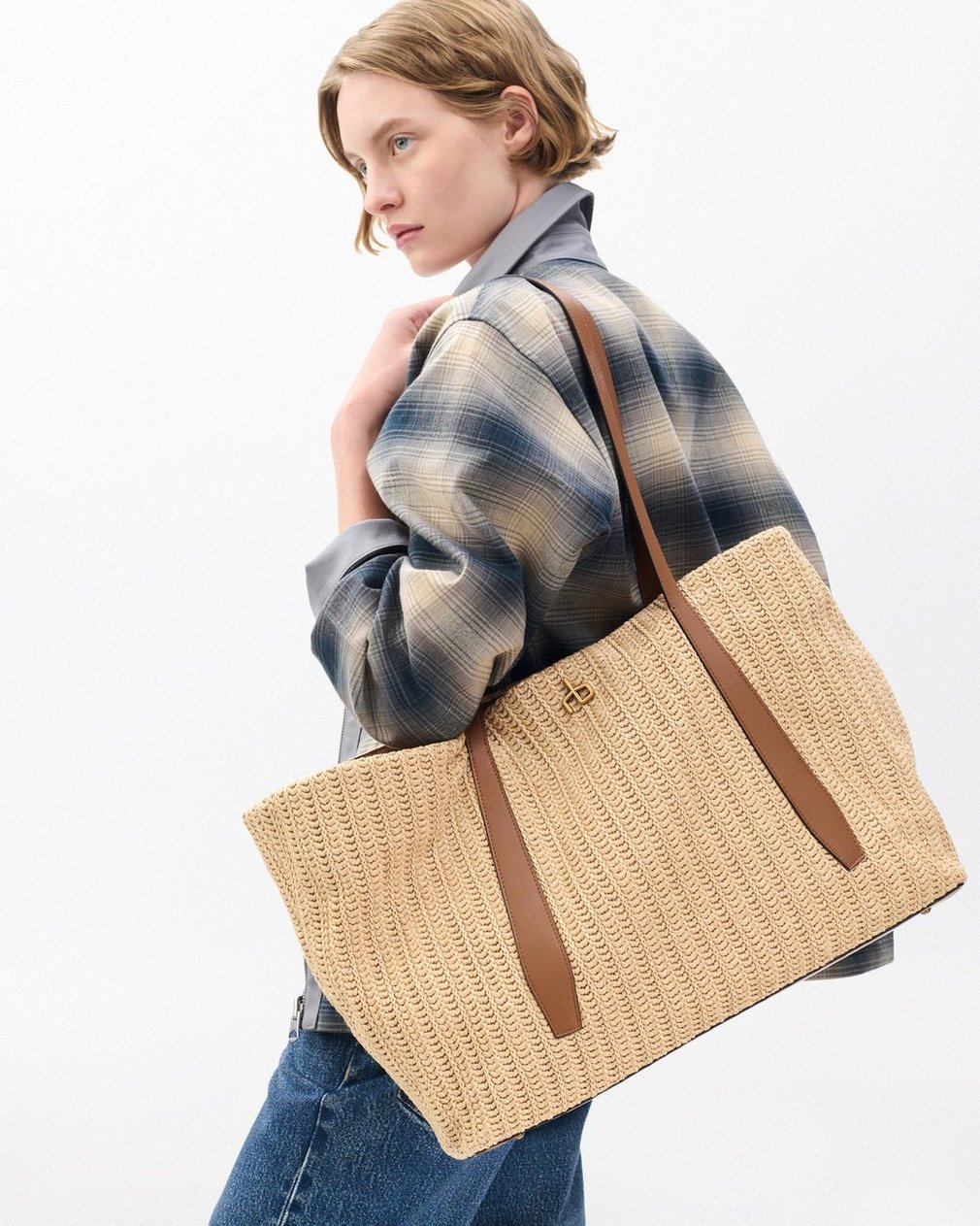 Chelsea Straw Tote Natural - Image 2
