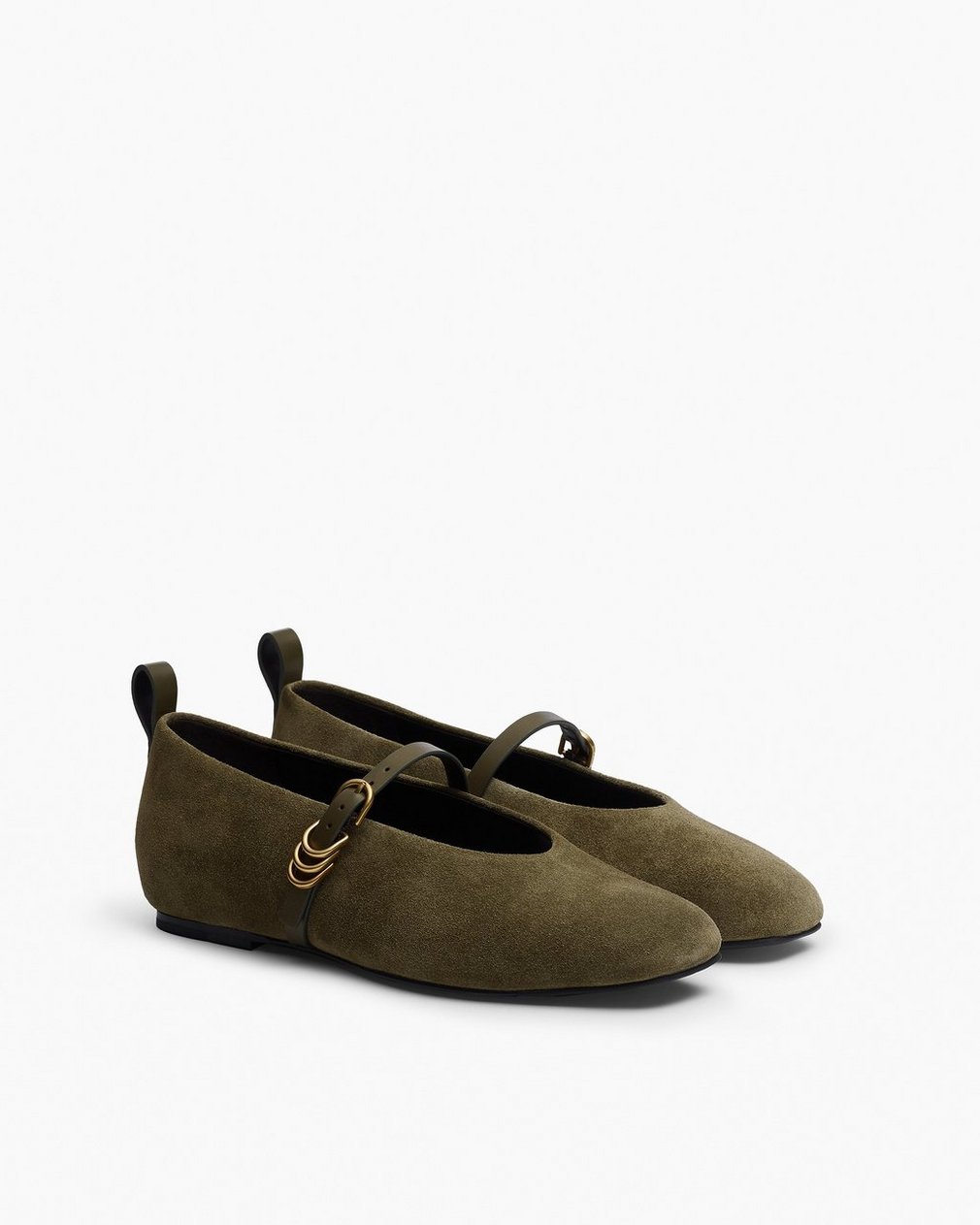 Spire Suede Mary Janes Olive Night Suede - Image 3