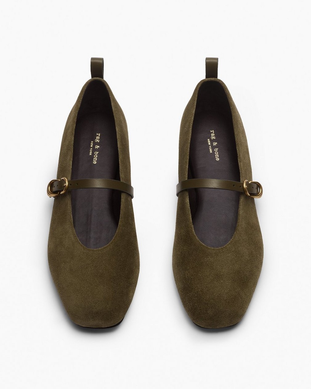Spire Suede Mary Janes Olive Night Suede - Image 5