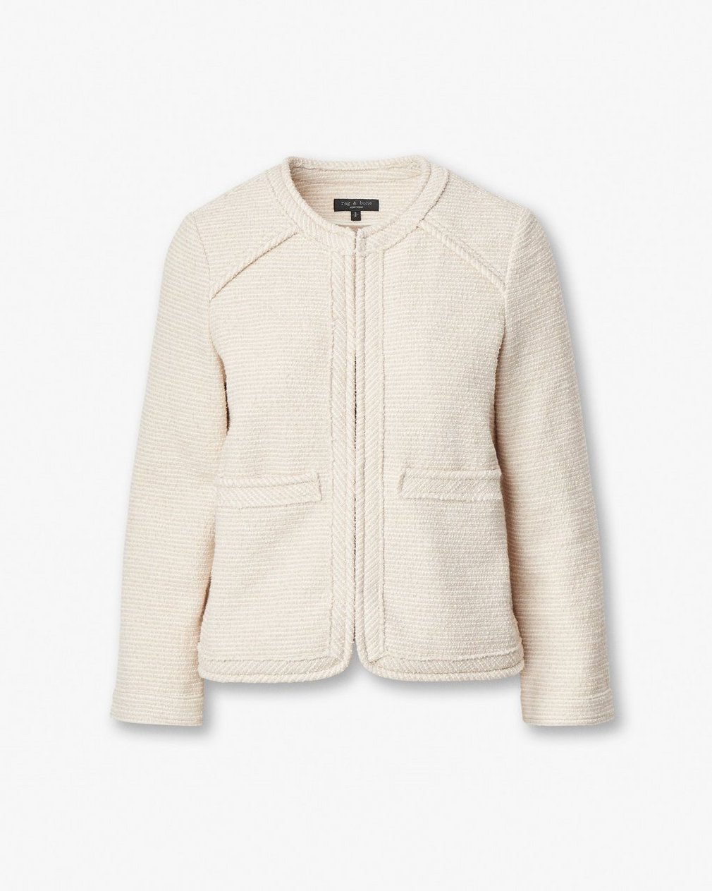 Clarice Tweed Jacket Cream - Image 2