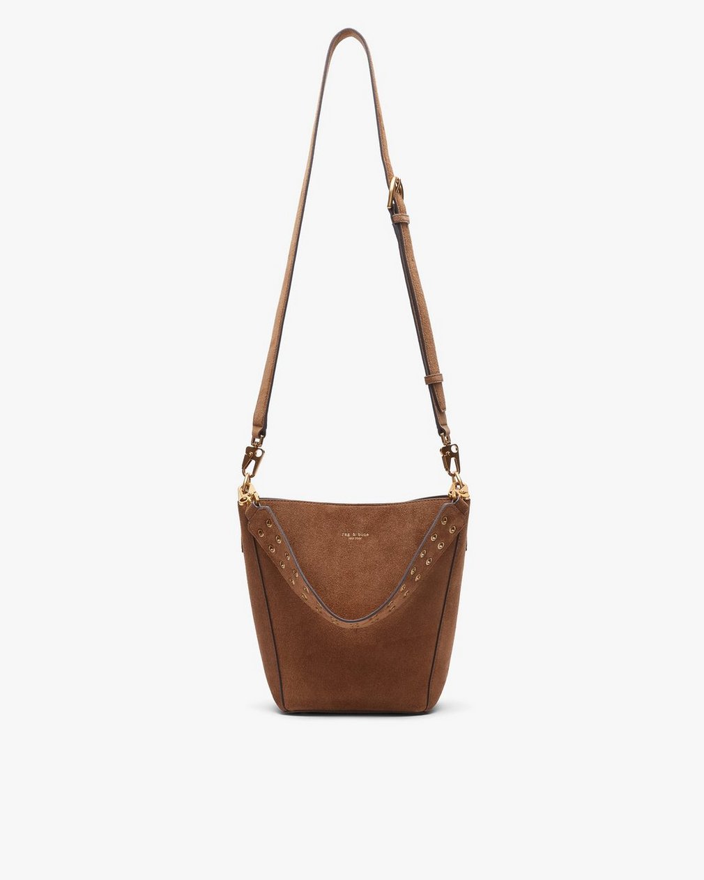 Parker Suede Bucket Bag Golden Brown