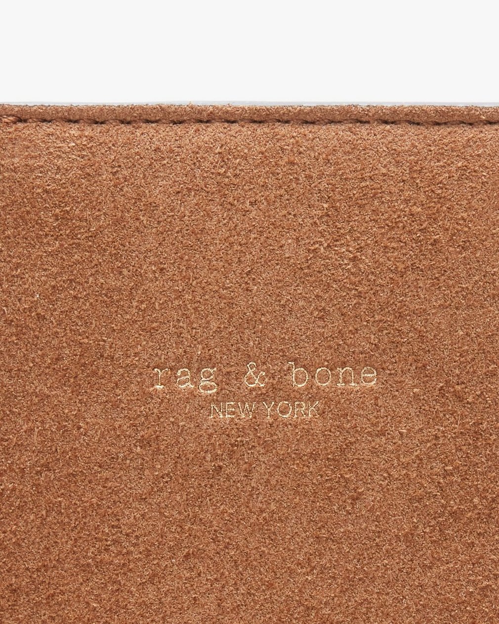 Parker Suede Bucket Bag Golden Brown - Image 9