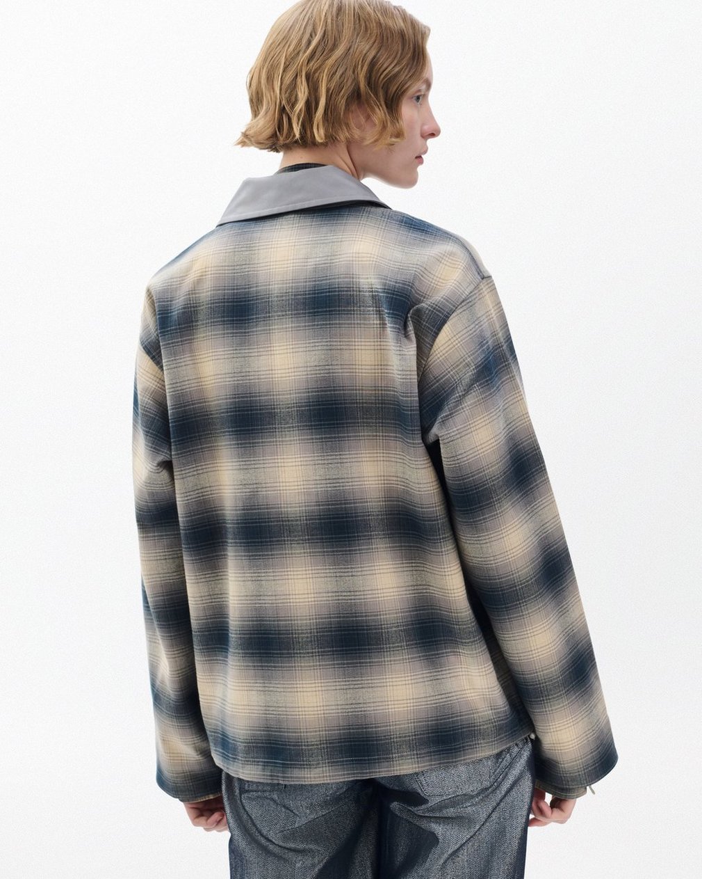 Carrie Reversible Jacket Grey Plaid - Image 7