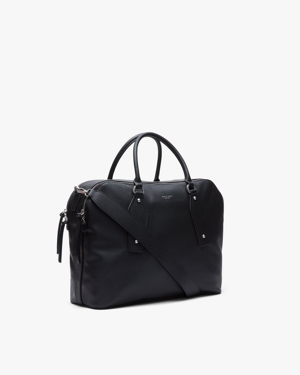 Gramercy Large Leather Satchel Black - Image 5