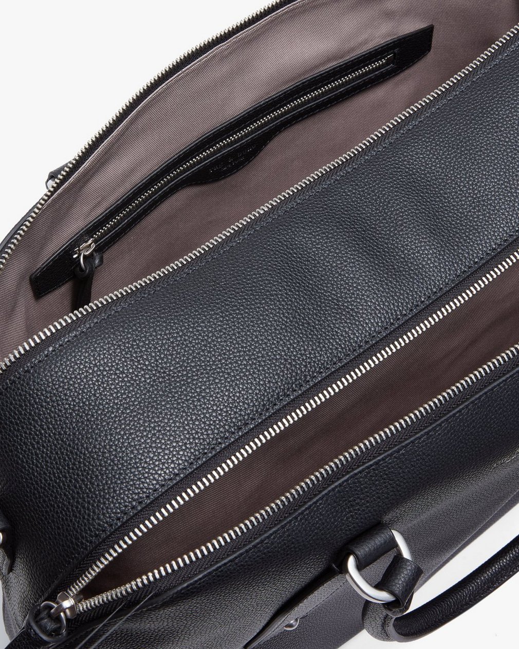Gramercy Large Leather Satchel Black - Image 7