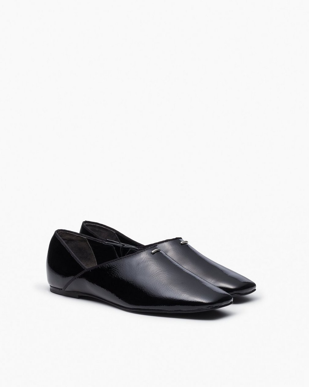 Sadie Leather Flats Black - Image 3