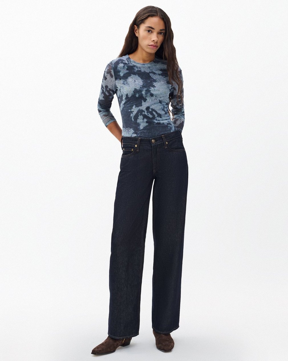 Saige Relaxed Straight Jeans Twilight Rinse