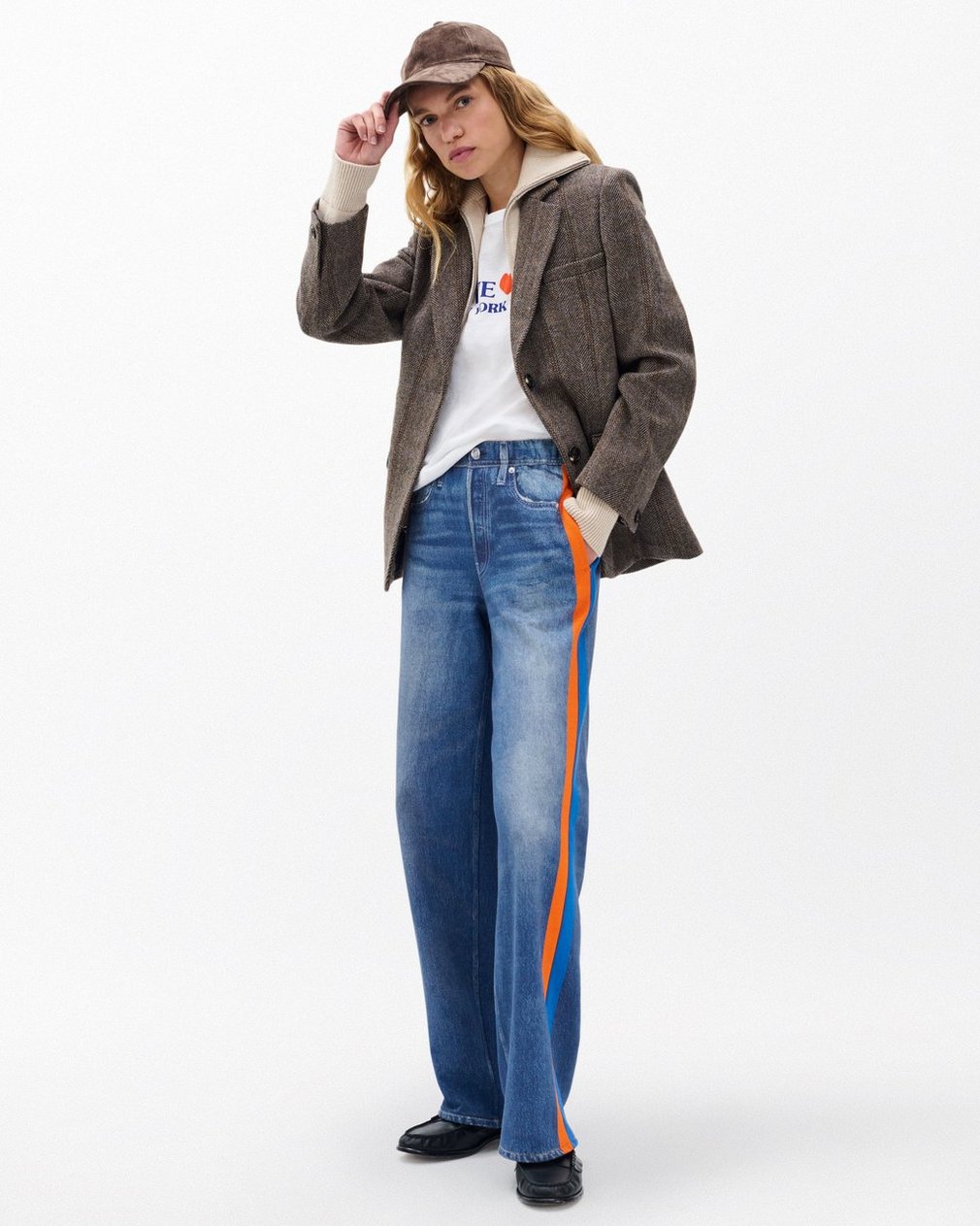 Miramar Sport Stripe Track Pants Cosmos Orng Blue Strp