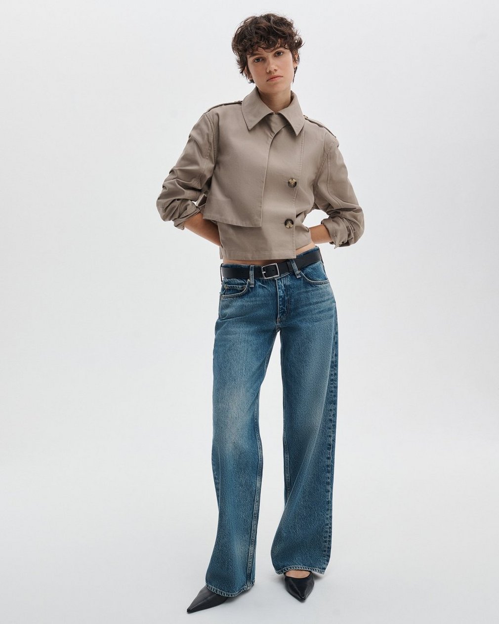 Saige Relaxed Straight Jeans Echo