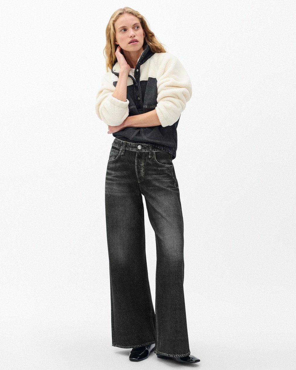 Miramar Sofie Wide-Leg Pants Washed Black