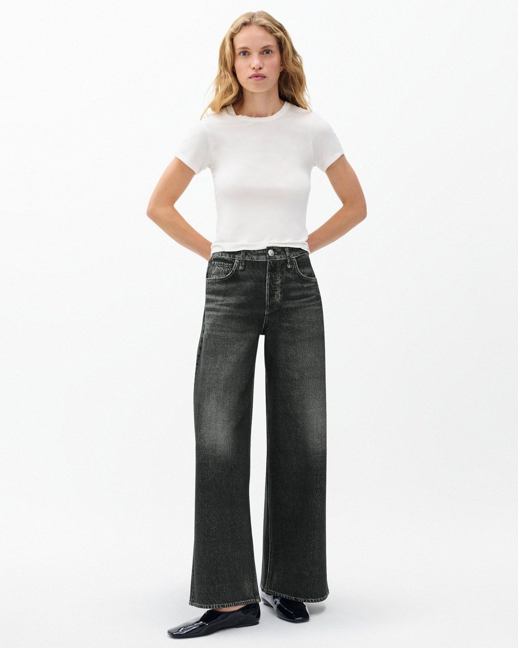 Miramar Sofie Wide-Leg Pants Washed Black - Image 3