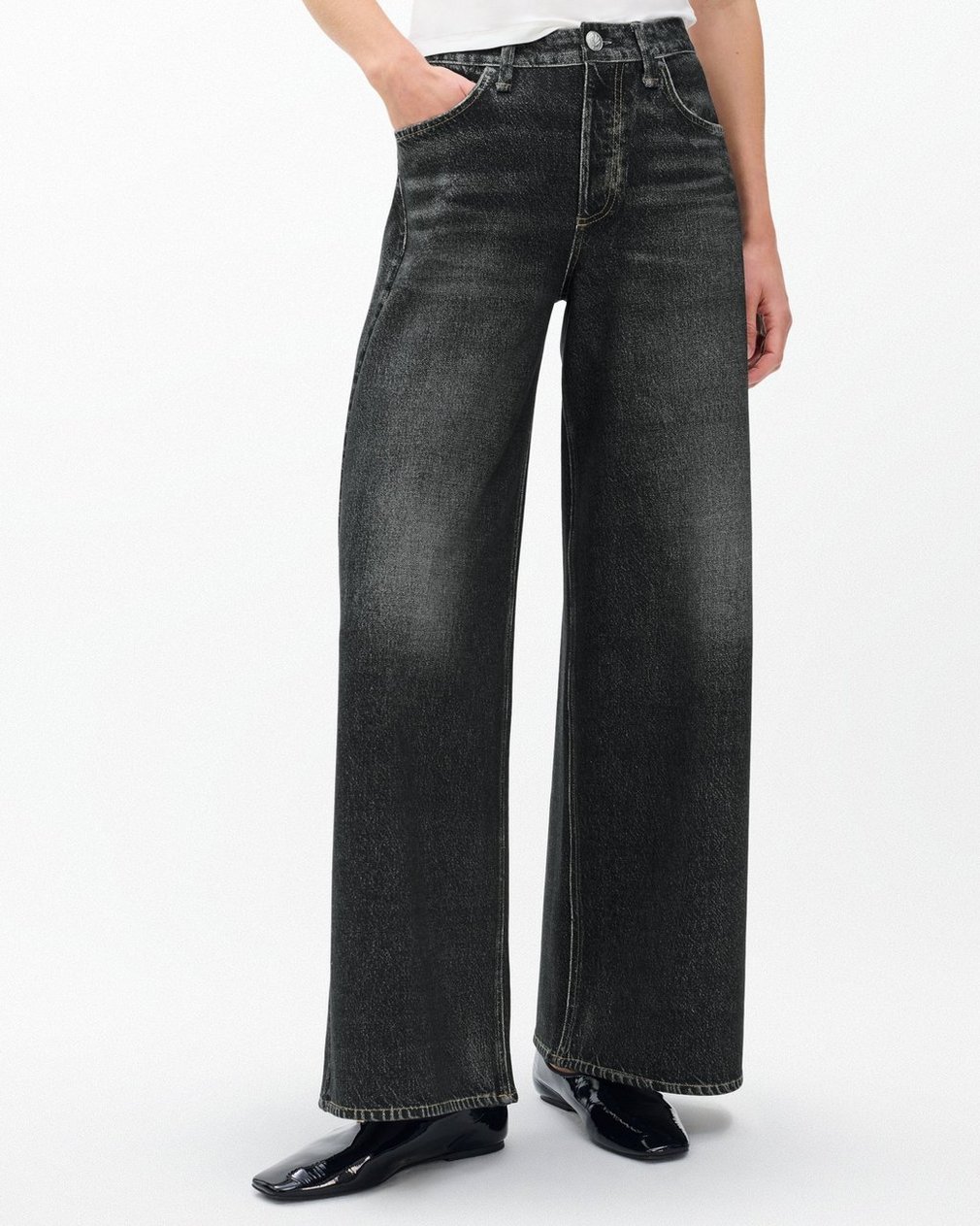 Miramar Sofie Wide-Leg Pants Washed Black - Image 4
