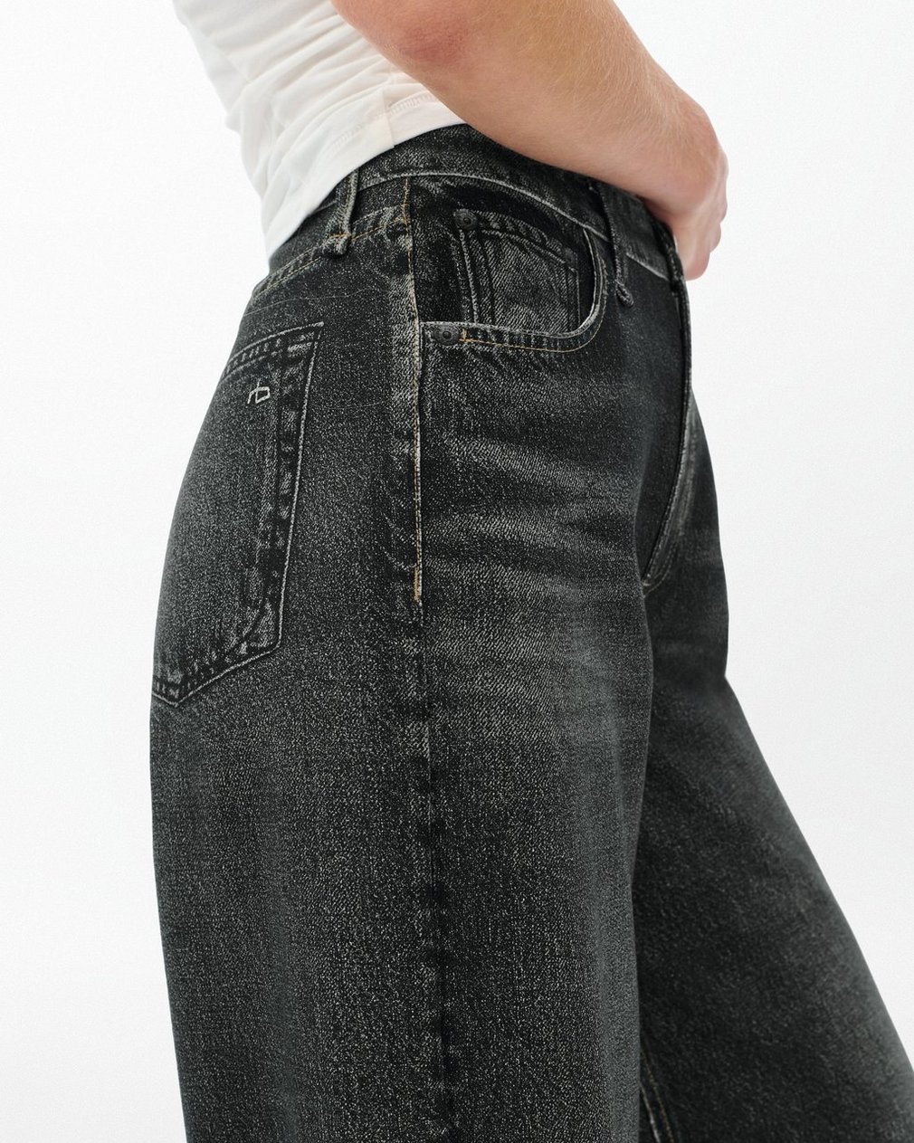Miramar Sofie Wide-Leg Pants Washed Black - Image 5