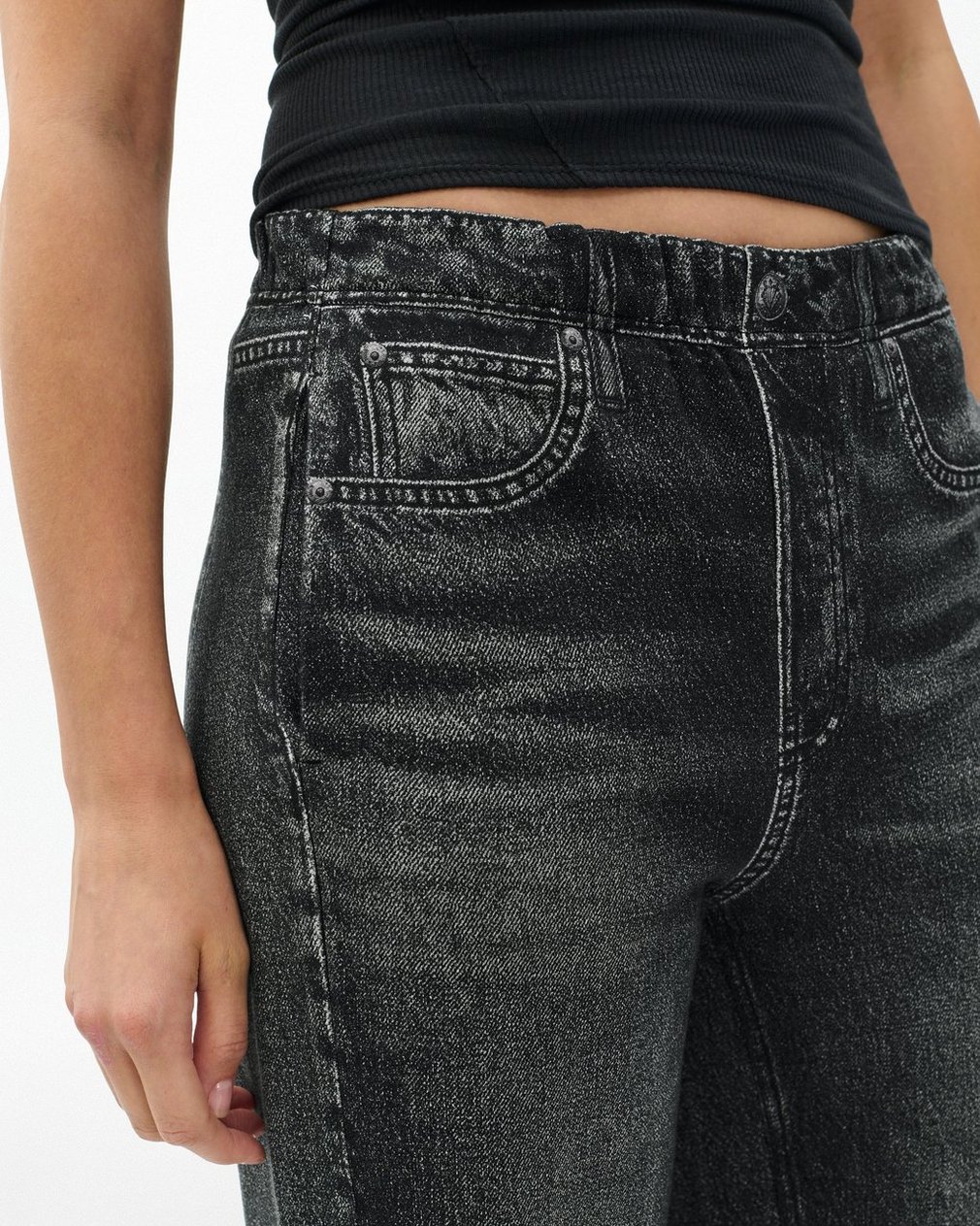 Miramar Fleece Pull-On Pants Washed Black - Image 4