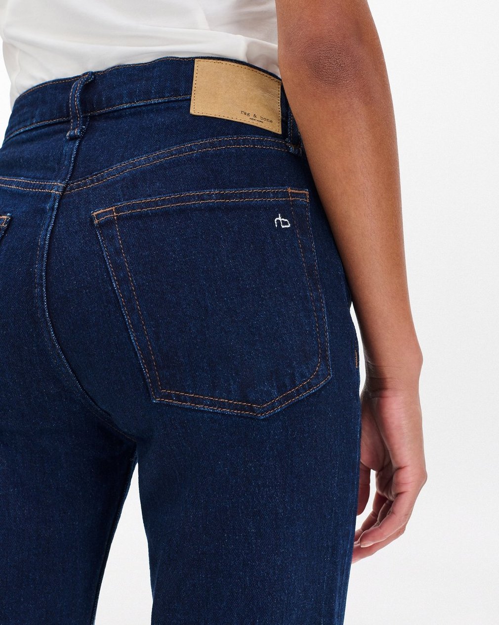 Harlow Ankle Straight Jeans Dark Rinse - Image 5