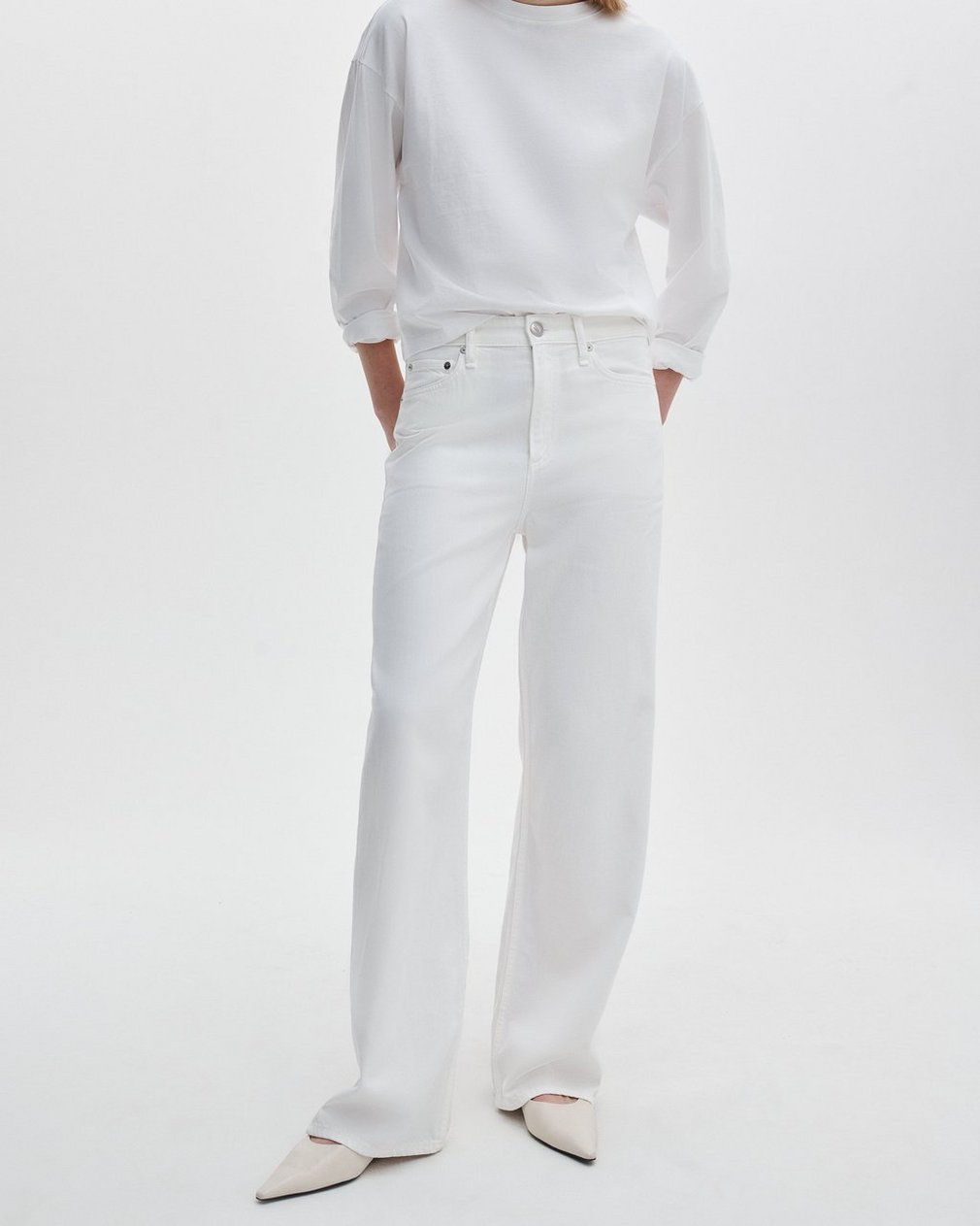 Featherweight Logan Wide-Leg Jeans Optic White - Image 3