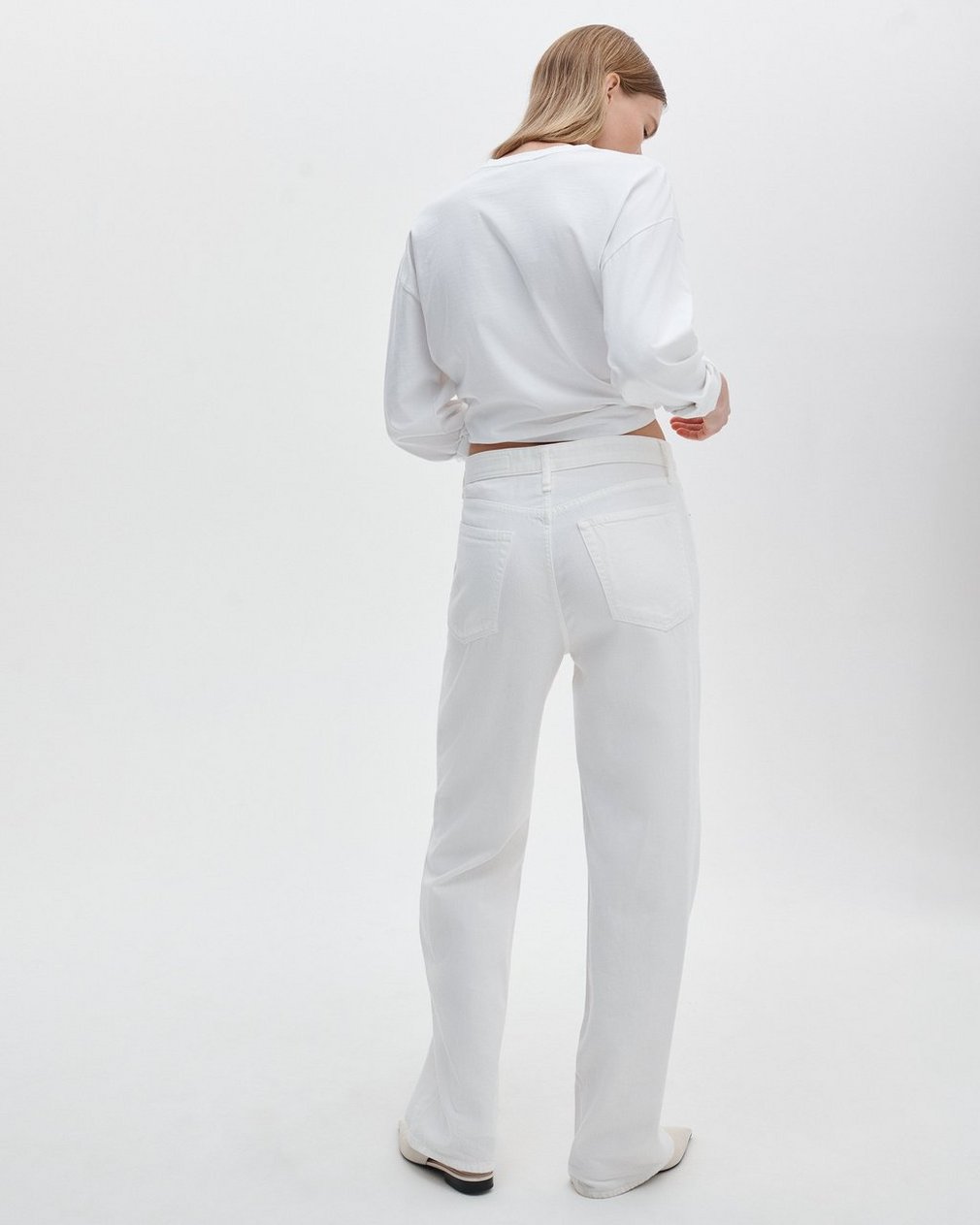 Featherweight Logan Wide-Leg Jeans Optic White - Image 5