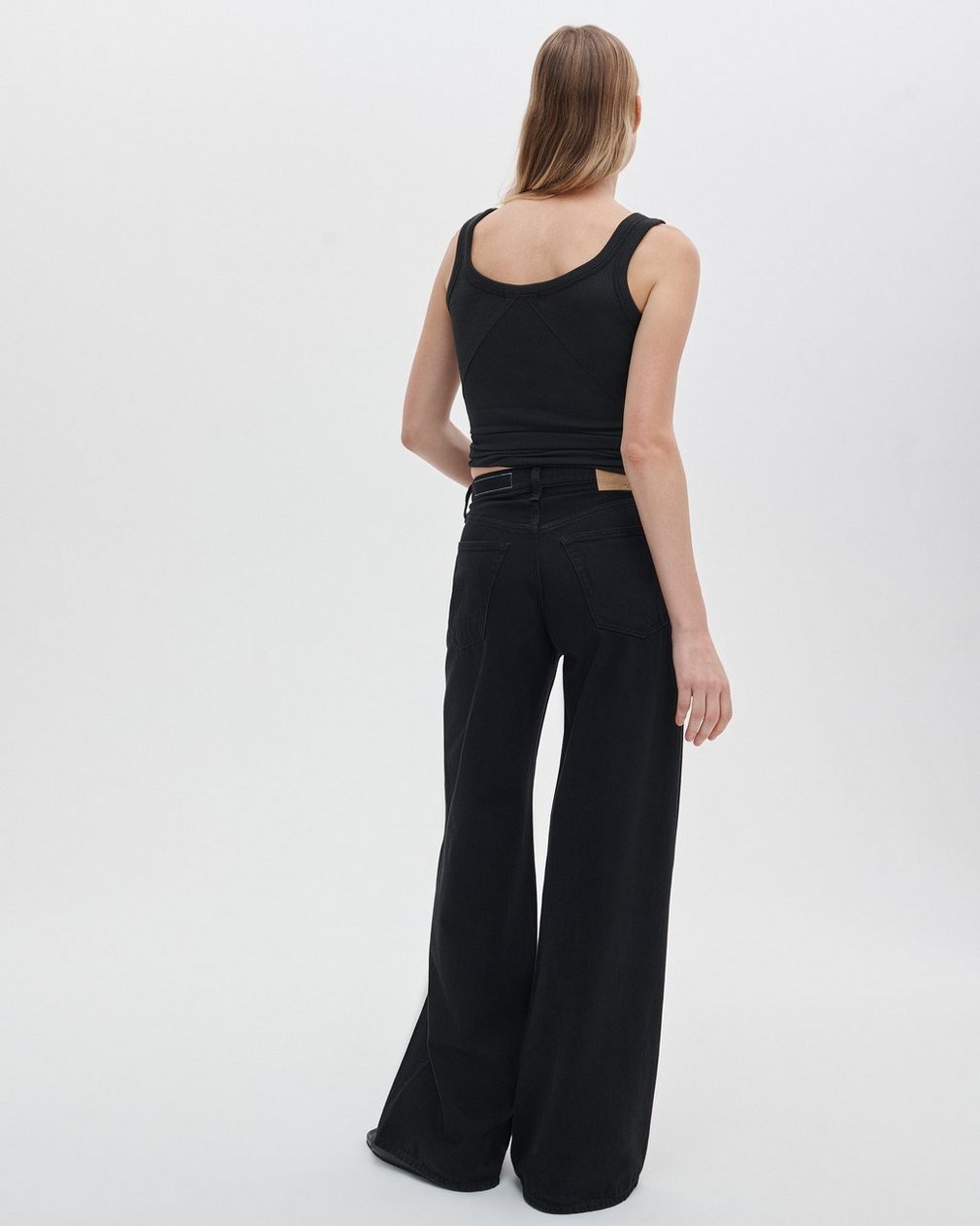 Logan WoMen??s Black Wide-Leg Jeans - Image 5