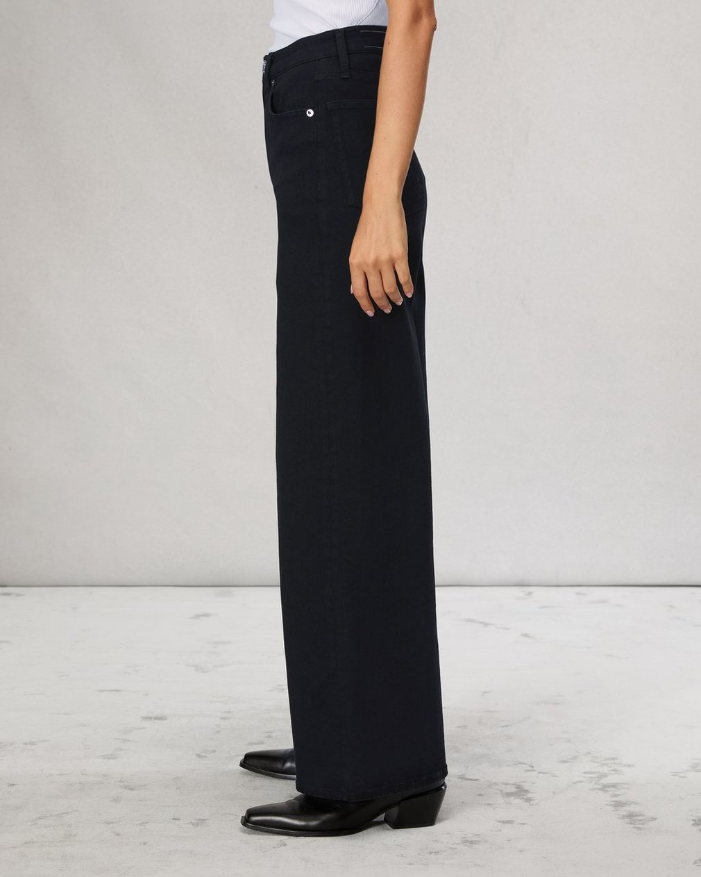 Flexi Sofie Ankle Wide-Leg Jean Black - Image 4