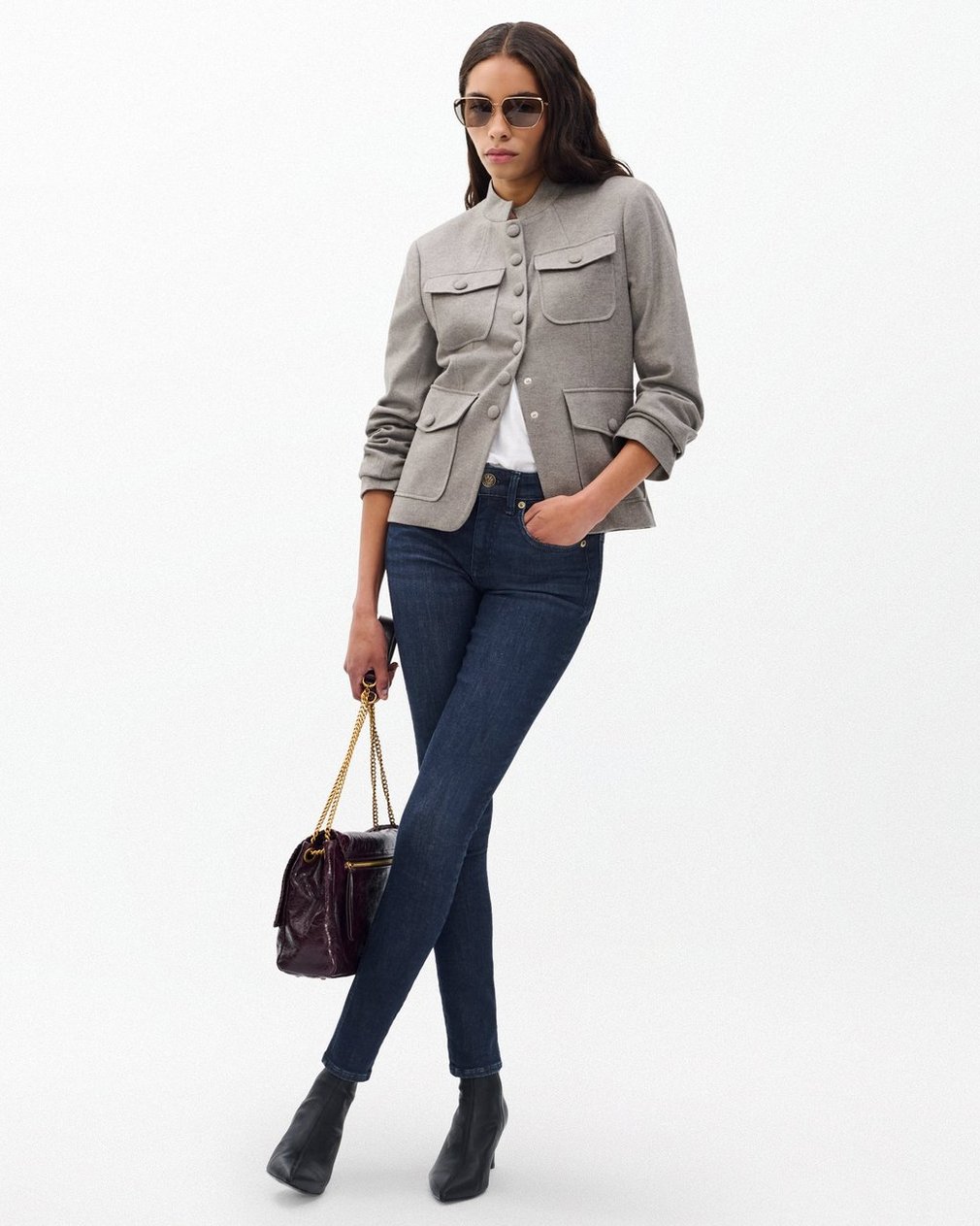Cate Ankle-Length Skinny Jeans Hillcrest