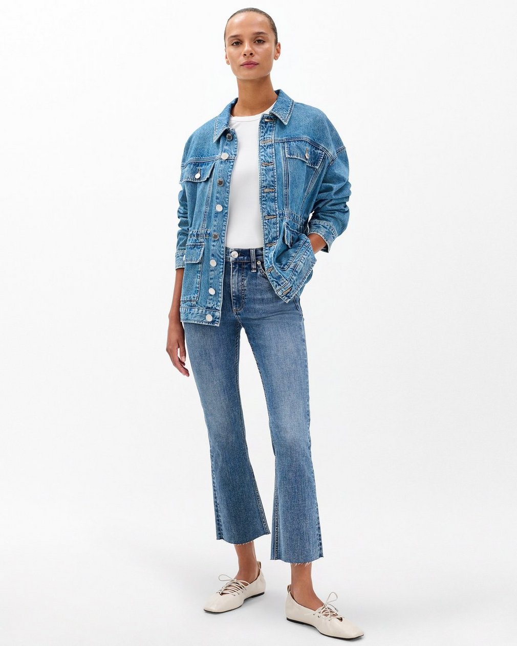 Peyton Ankle Bootcut Jeans Woodstock