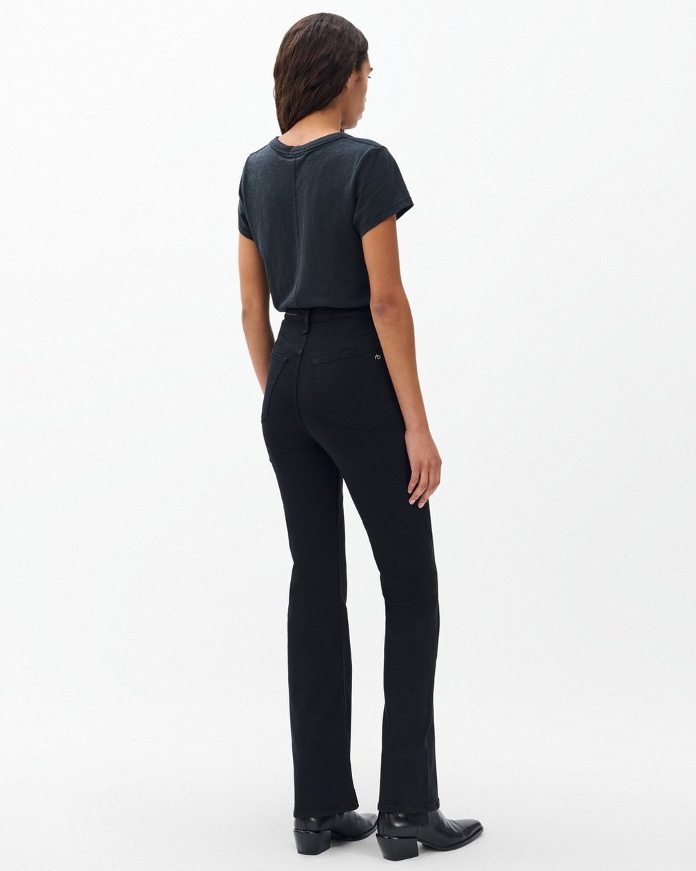 Peyton Bootcut Black: Mid-Rise Stretch Jean - Image 6
