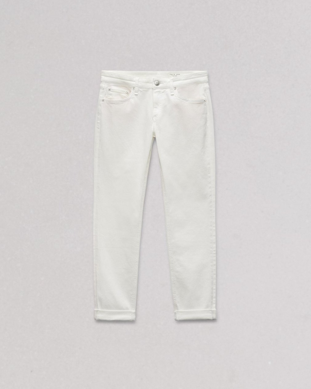 Dre Slim Boyfriend Jean Optic White - Image 2