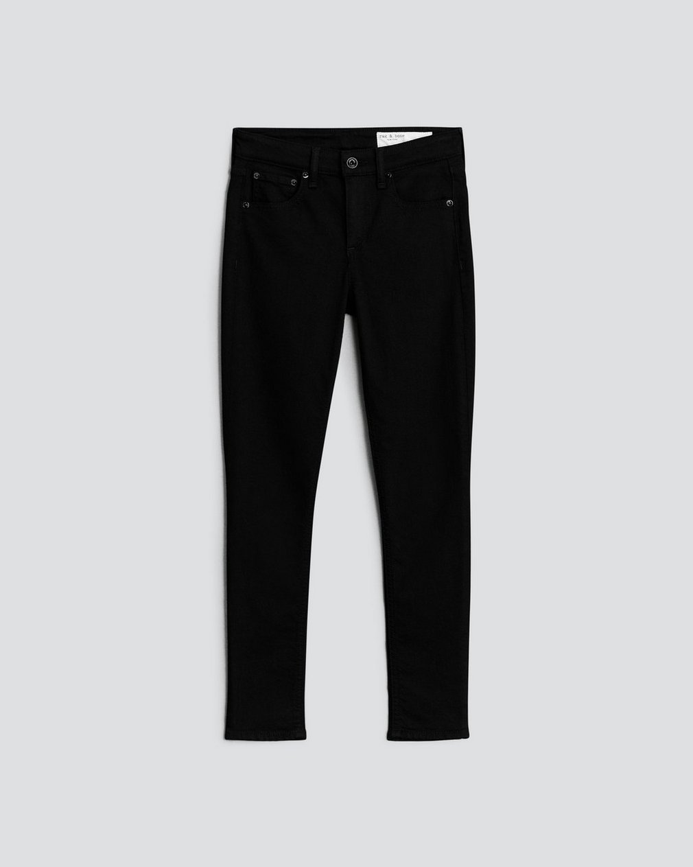 Cate Ankle Skinny Black: Mid-Rise High Stretch Jean - Image 2