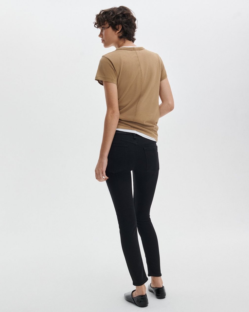 Cate Ankle Skinny Black: Mid-Rise High Stretch Jean - Image 5