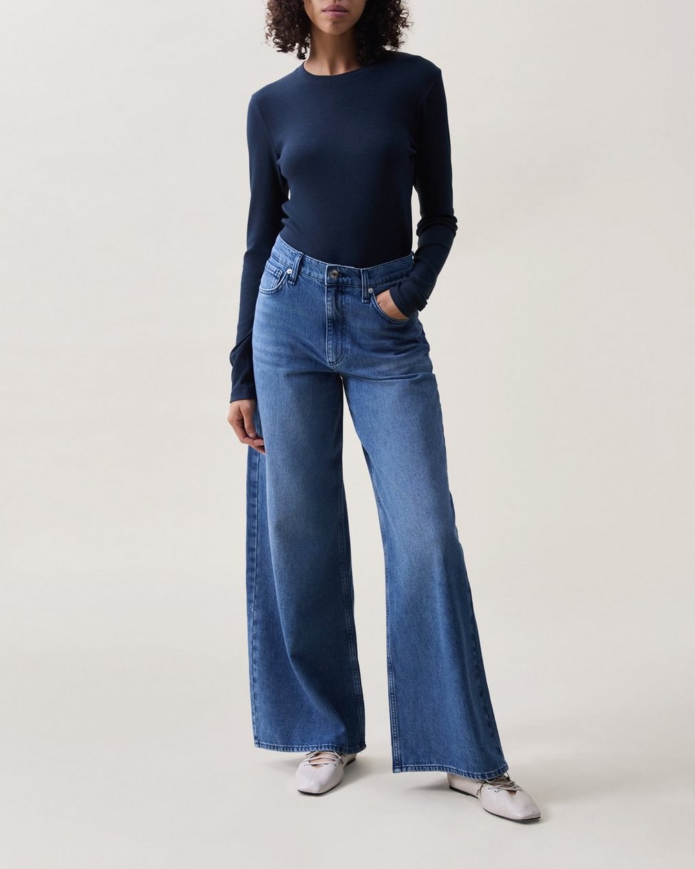 Serena Wide-Leg Jeans Polk