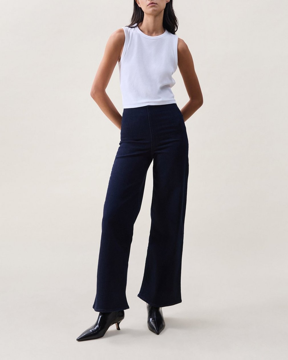 Serena Pull-On Jeans Rinse