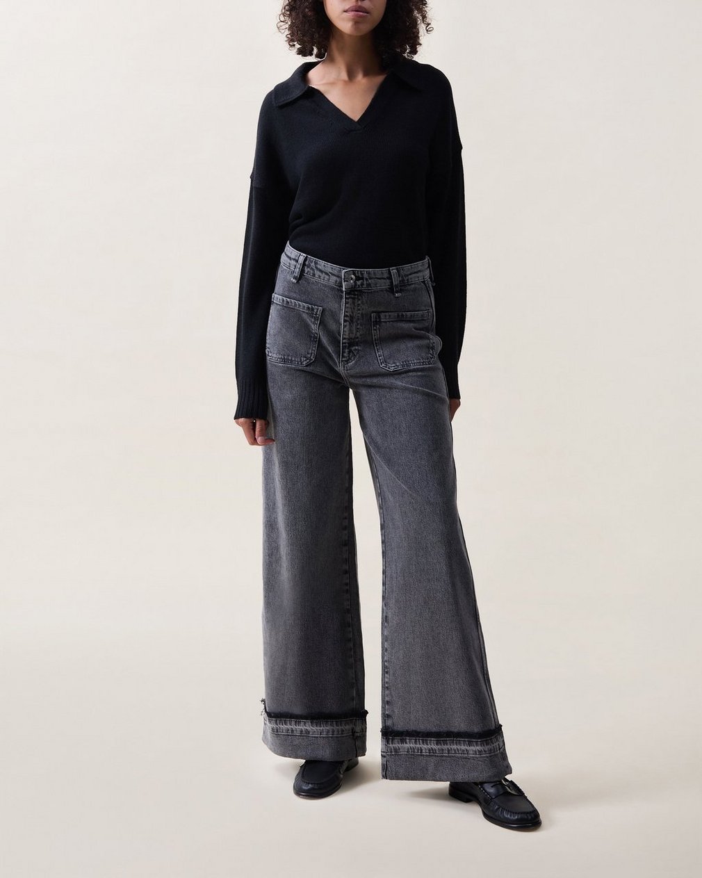 Melina Wide-Leg Jeans Butler