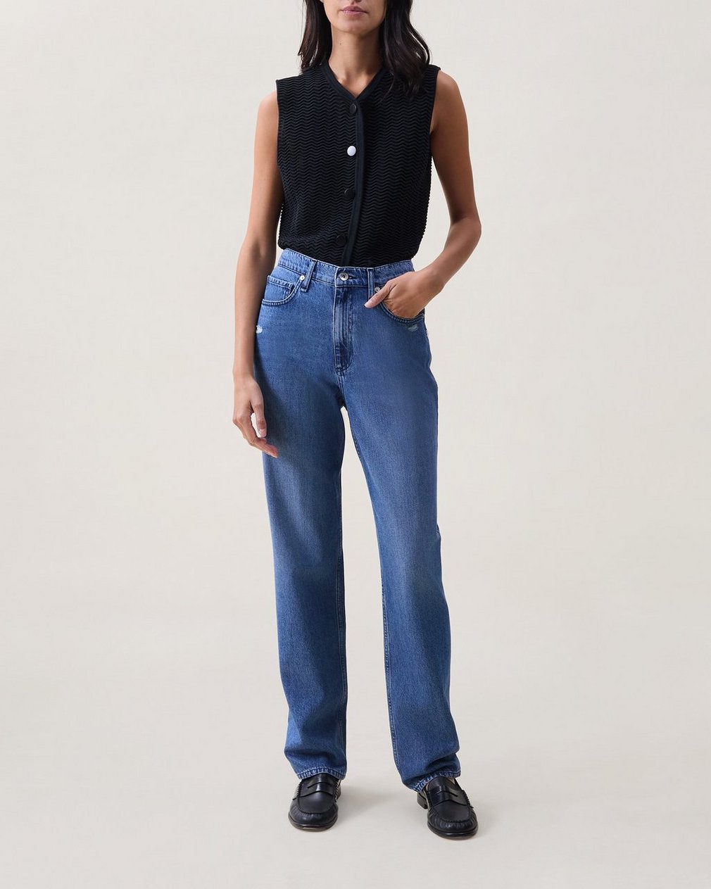 Shannon Relaxed Straight Jeans Polk