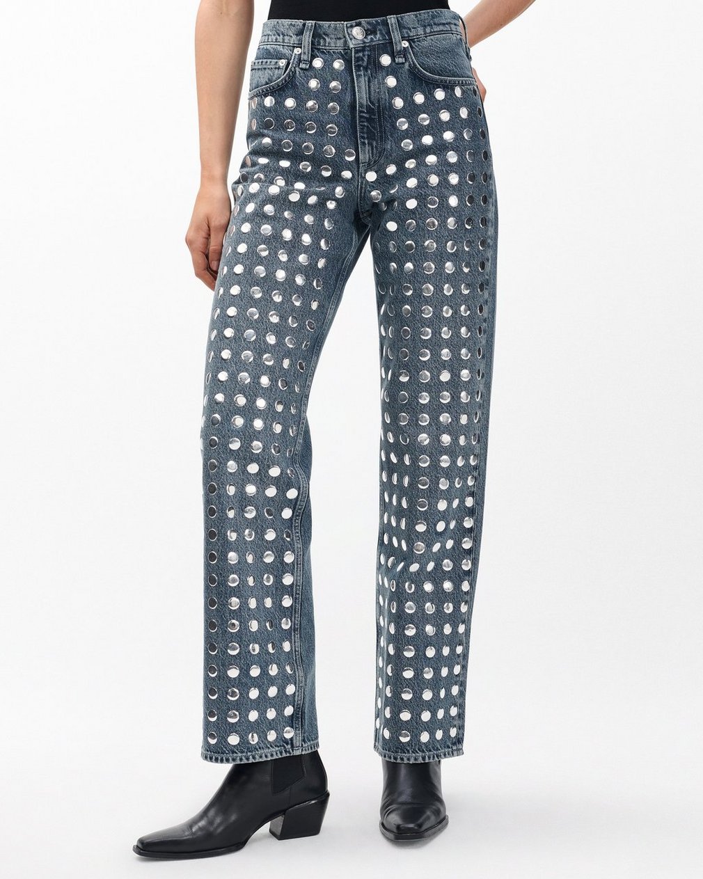 Shea Relaxed Straight Jeans Kingston Stud - Image 4