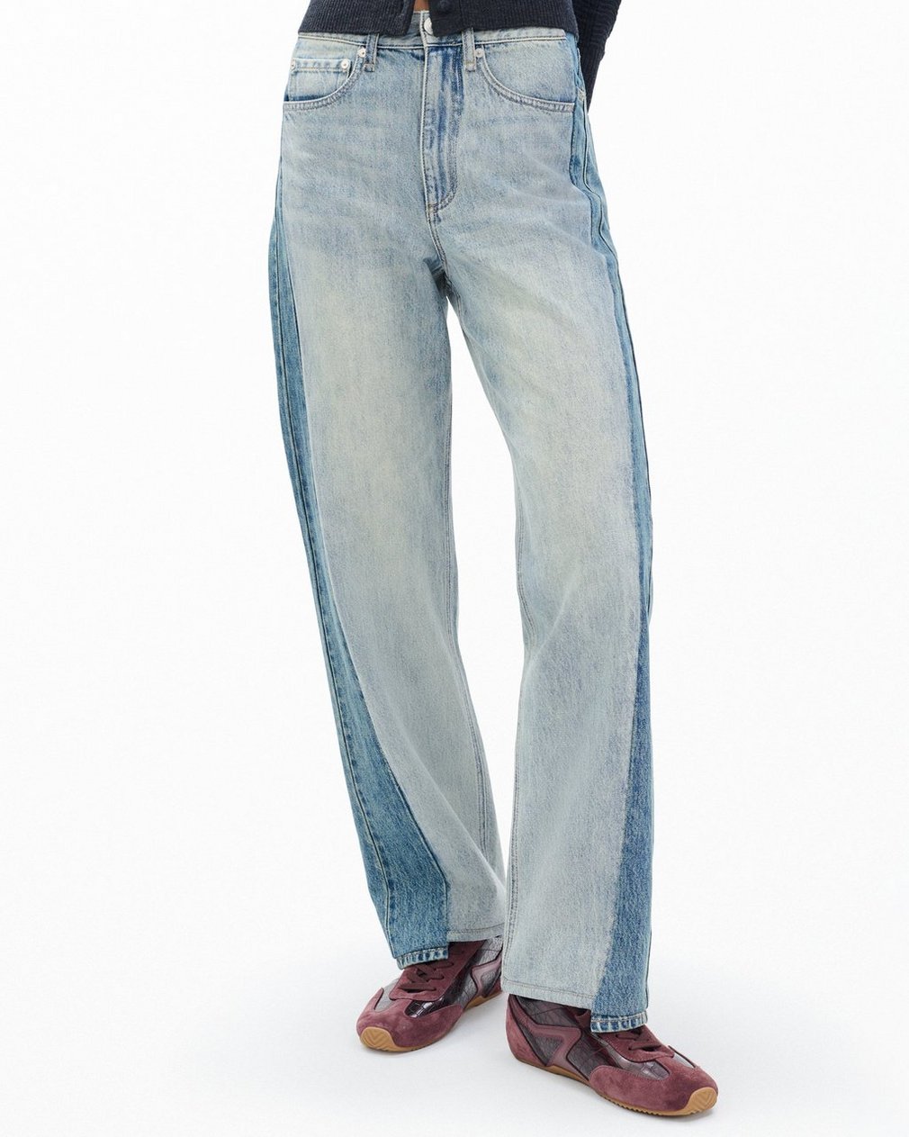 Shea Ankle Relaxed Straight Jeans York Spliced - Image 4