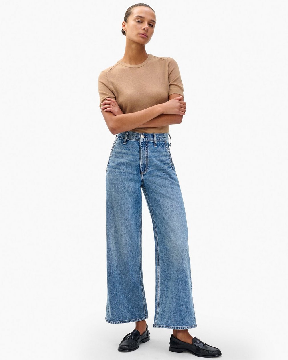 Andi Ankle Wide-Leg Jeans Orian