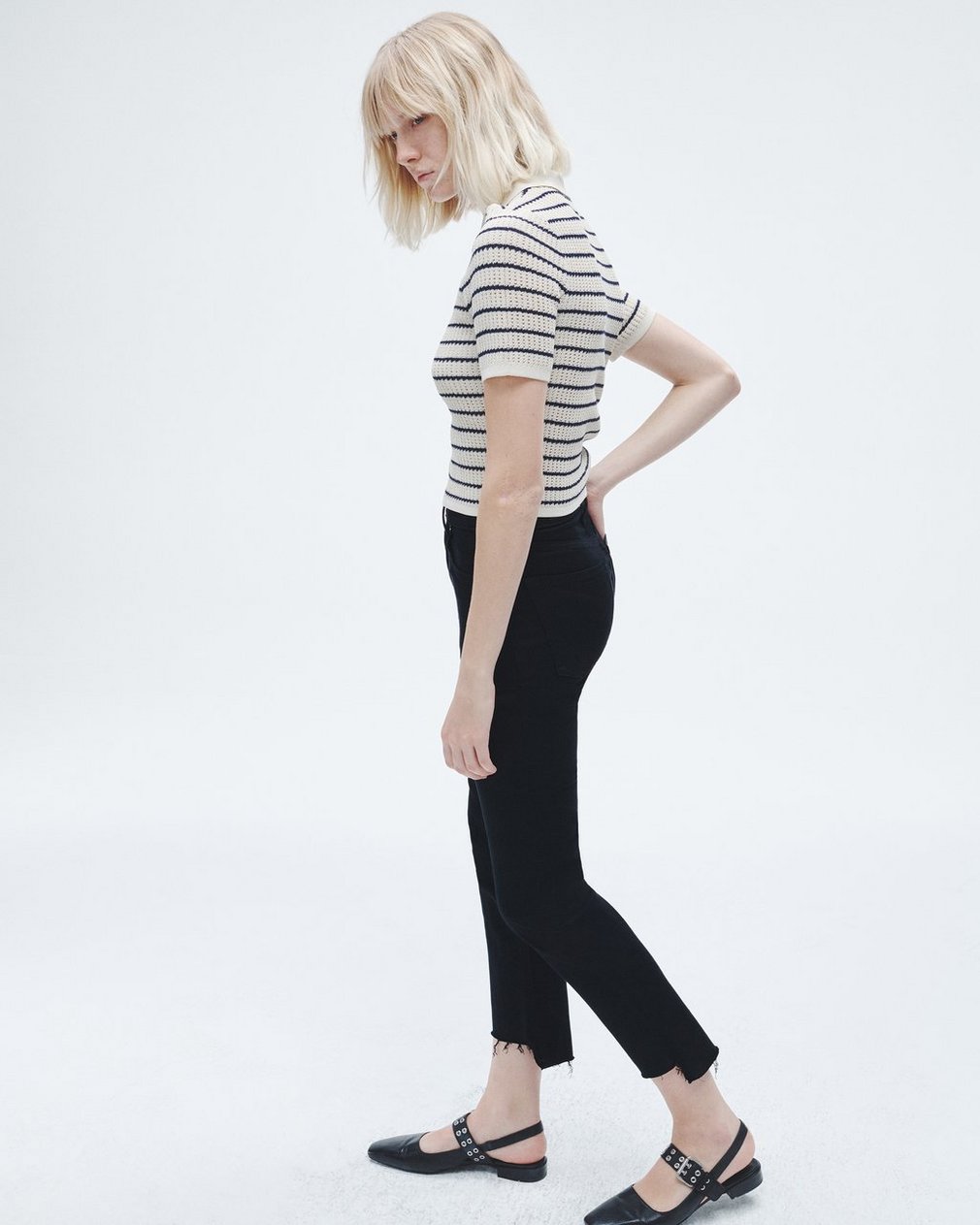 Wren Straight Black: High-Rise Stretch Jean - Image 3