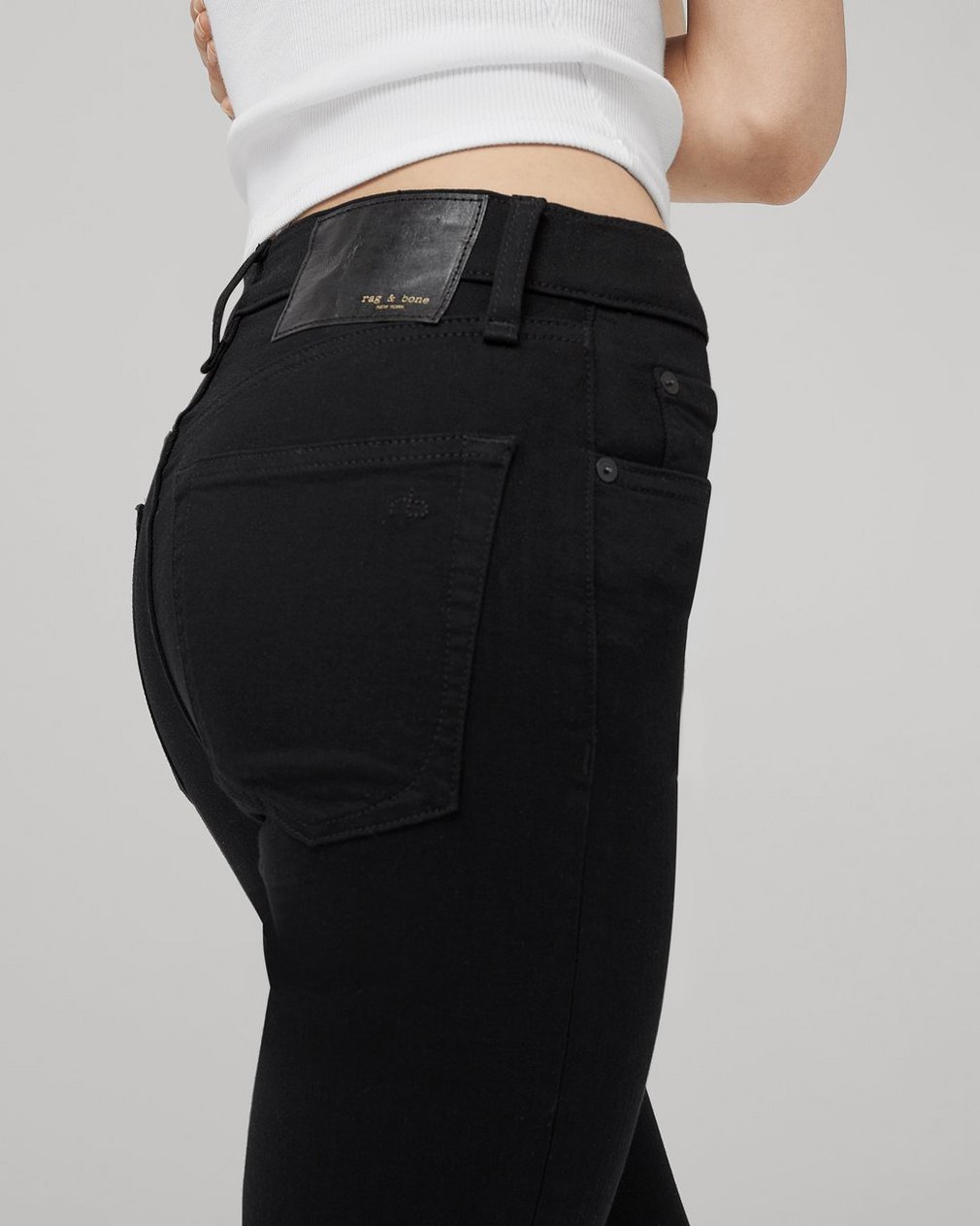 Wren Straight Black: High-Rise Stretch Jean - Image 8