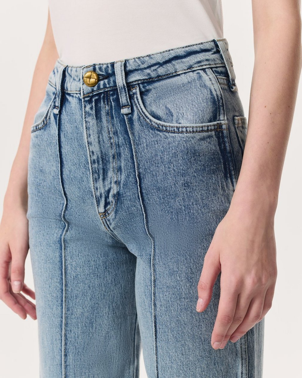 Skylar Wide-Leg Flare Jeans Clementine - Image 6