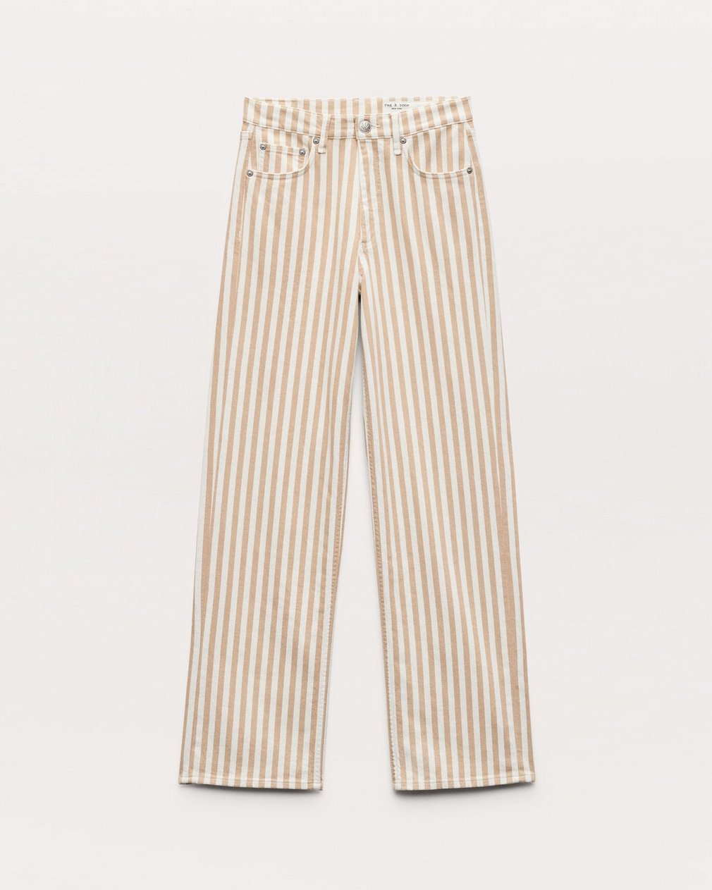 Shea Relaxed Straight Jeans Tan Stripe - Image 2